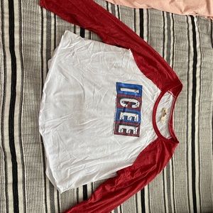 Hollister long sleeve crop top